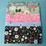 Mint Green Floral Baby Quilt Kit