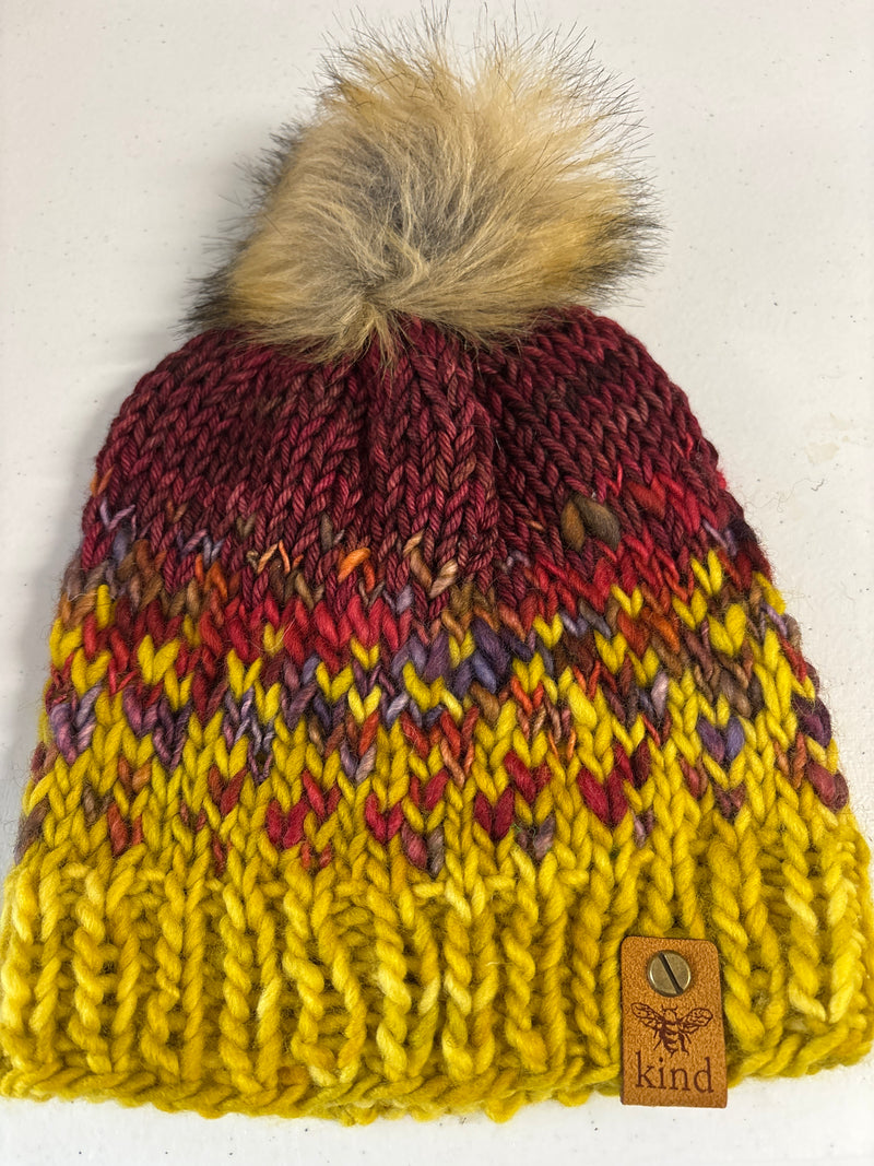 Handmade Knit Adult Hat