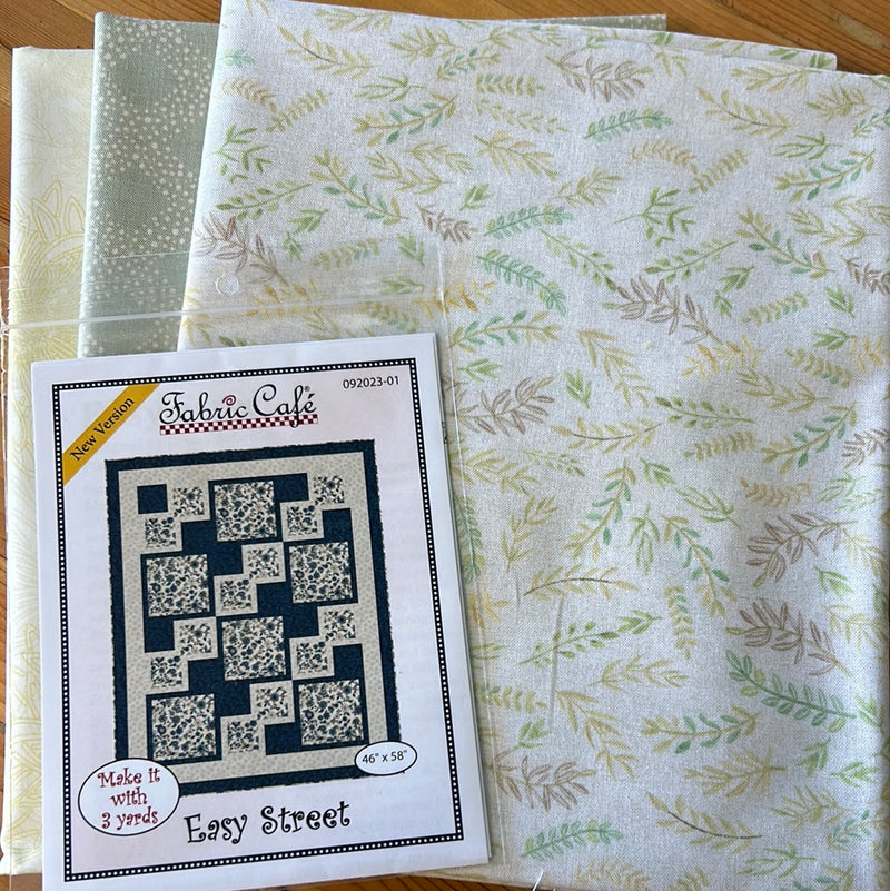 Mellow Floral Easy Street 3 Yard Quilt Kit