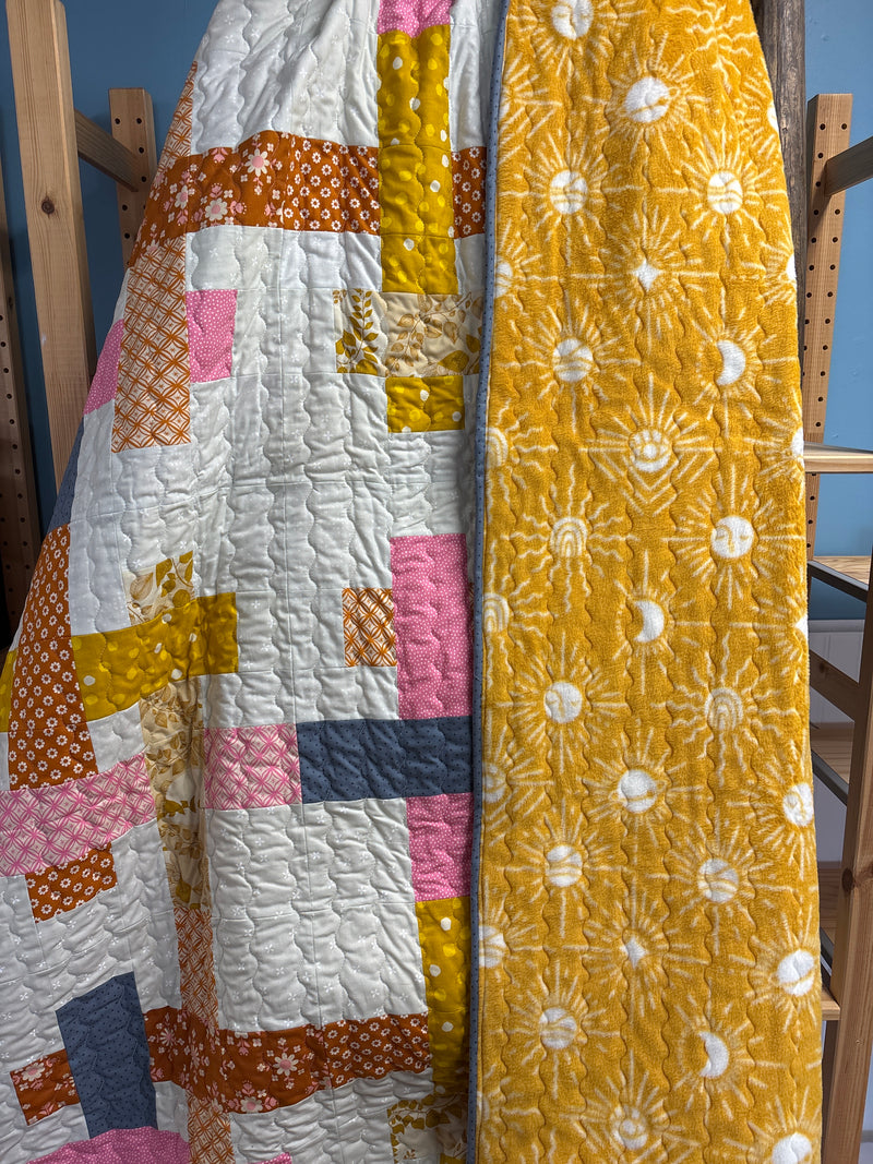 Handmade Patchwork  Lap Quilt