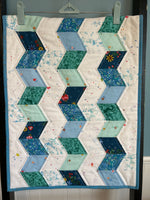 Handmade Aqua Quilted Table Runner