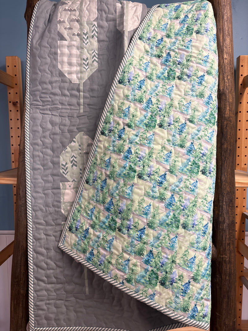 Handmade Feathers Baby Quilt