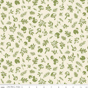 Yuletide Forest Woodland Cream - Priced by the Half Yard