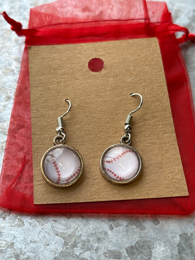 Baseball Earrings