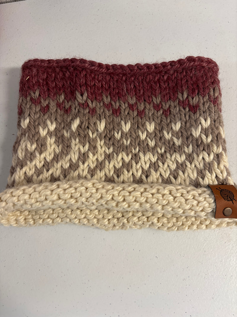 Handmade Knit Adult Cowl