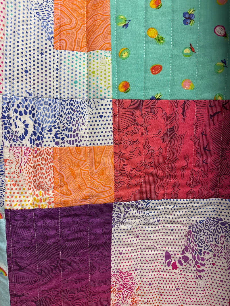 Loads of Color Handmade Plus Lap Quilt