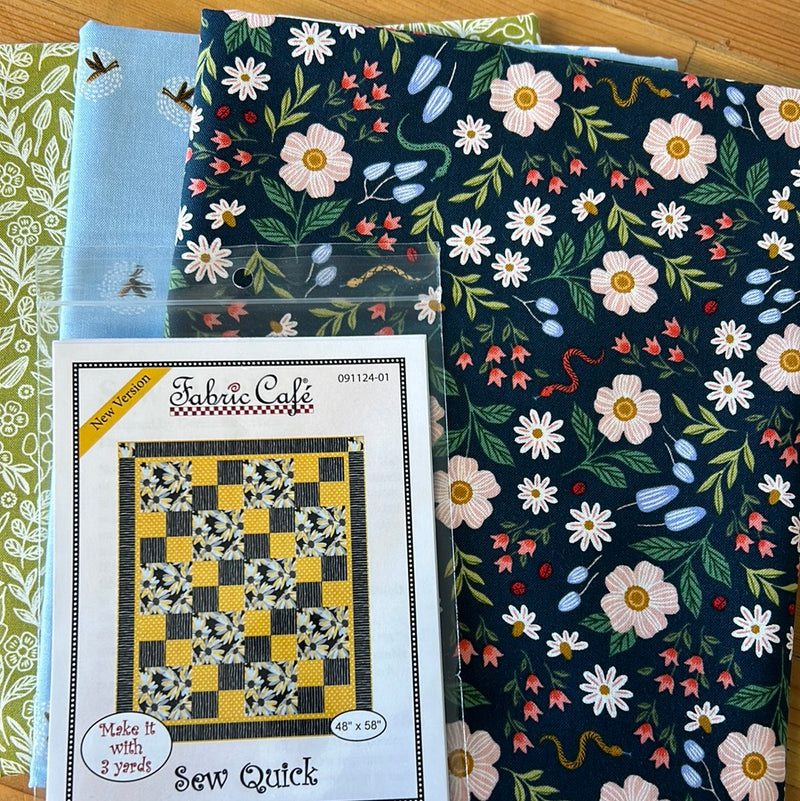 Garden and Globe Sew Quick 3 Yard Quilt Kit