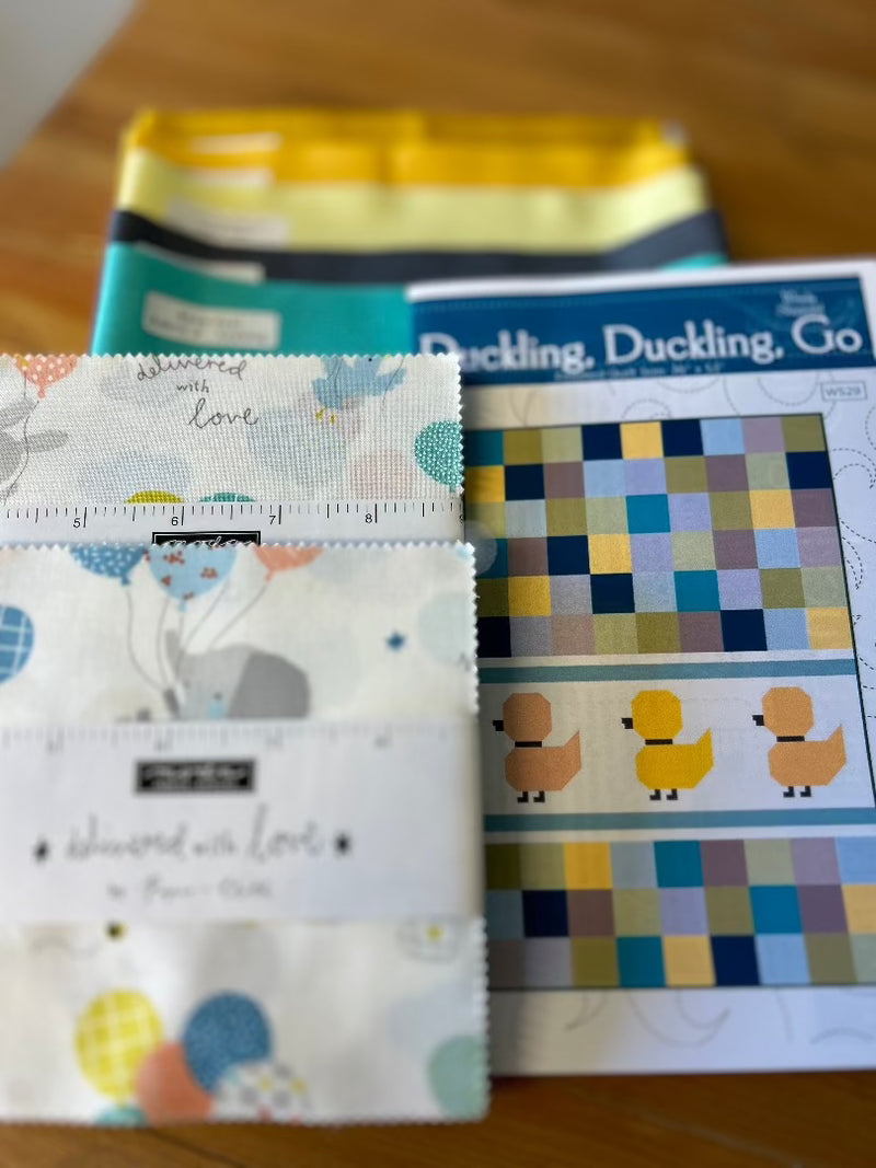 Duckling, Duckling, Go Quilt Kit - Baby Size