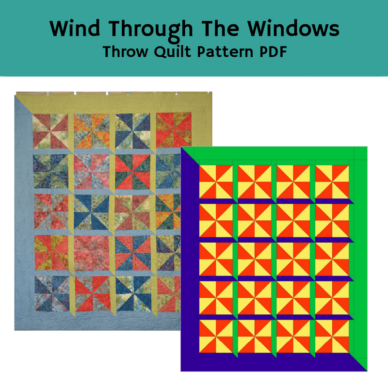 Wind Through the Window Quilt PDF Pattern