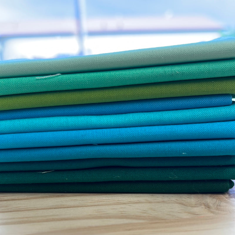 Kona Solid Fat Quarter Bundle - Includes 10