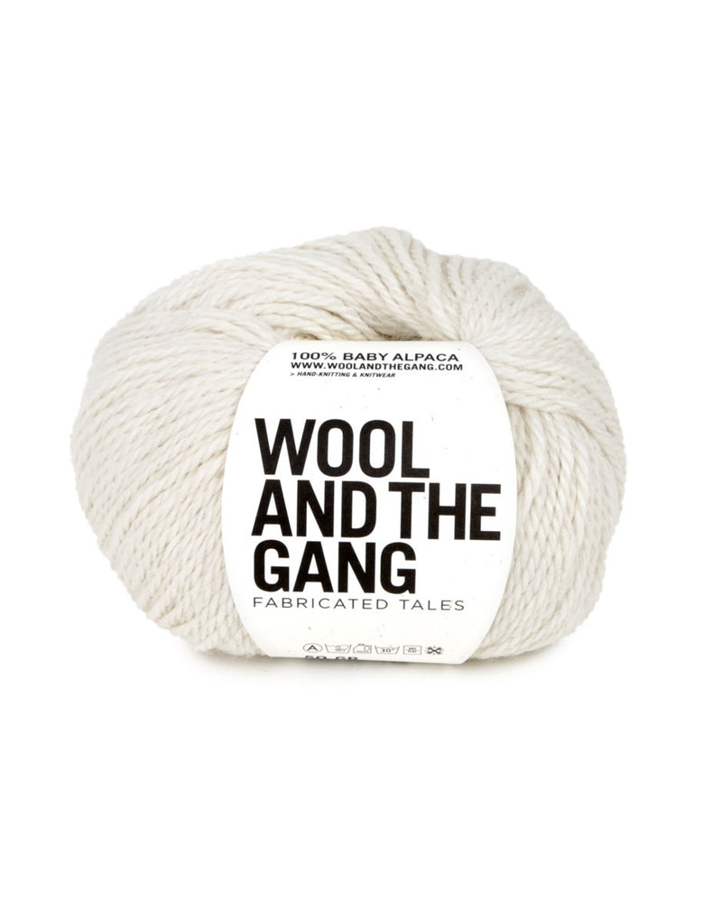 Wool and the Gang Sugar Baby Alpaca Yarn in Snow White