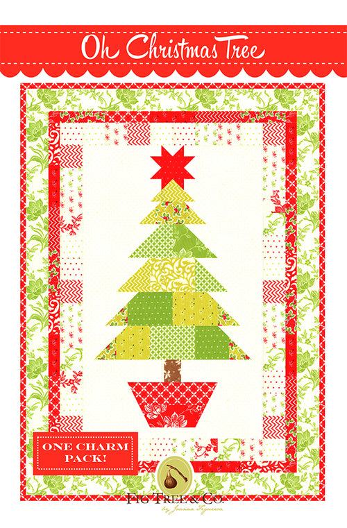 Oh Christmas Tree Wall Hanging Quilt Paper Pattern - brewstitched.com