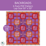 Backroads SixPack Quilt PDF Pattern - brewstitched.com