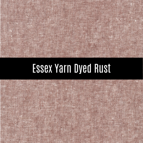 Essex Yarn Dyed Linen in Rust- Priced by the Half Yard - brewstitched.com