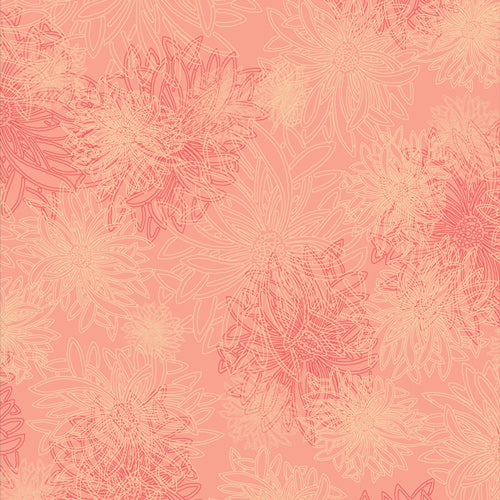 Floral Elements Blush - Priced by the Half Yard