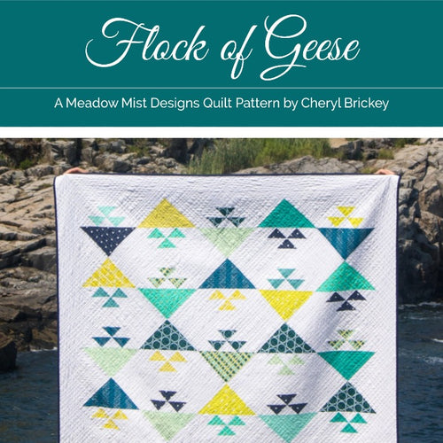 Flock of Geese Quilt Paper Pattern by Meadow Mist Designs - brewstitched.com