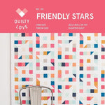 Friendly Stars Quilt Paper Pattern from Quilty Love - brewstitched.com