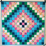 Stay Gold Bullseye Handmade Lap Quilt