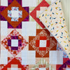 Handmade Meadowland Pink and Orange Baby Quilt - brewstitched.com