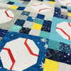 Handmade Baseball Quilt Lap/Throw Size - brewstitched.com