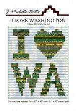 I Love Washington Quilt Paper Pattern - brewstitched.com