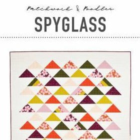 Spyglass Quilt Paper Pattern by Patchwork and Poodles - brewstitched.com