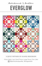Everglow Quilt Paper Pattern by Patchwork and Poodles - brewstitched.com