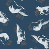 Frosty Forage Foxes - Priced by the Half Yard - brewstitched.com