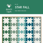 Star Fall Quilt Paper Pattern by Quilty Love - brewstitched.com