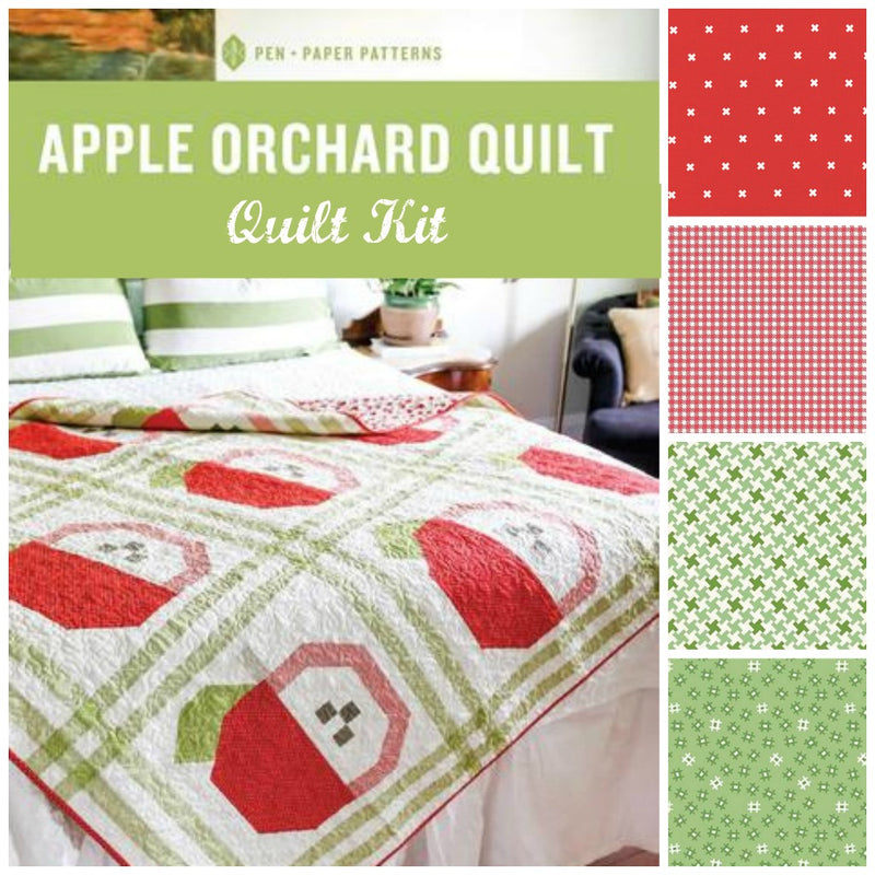 Apple Orchard Throw Quilt Kit - brewstitched.com