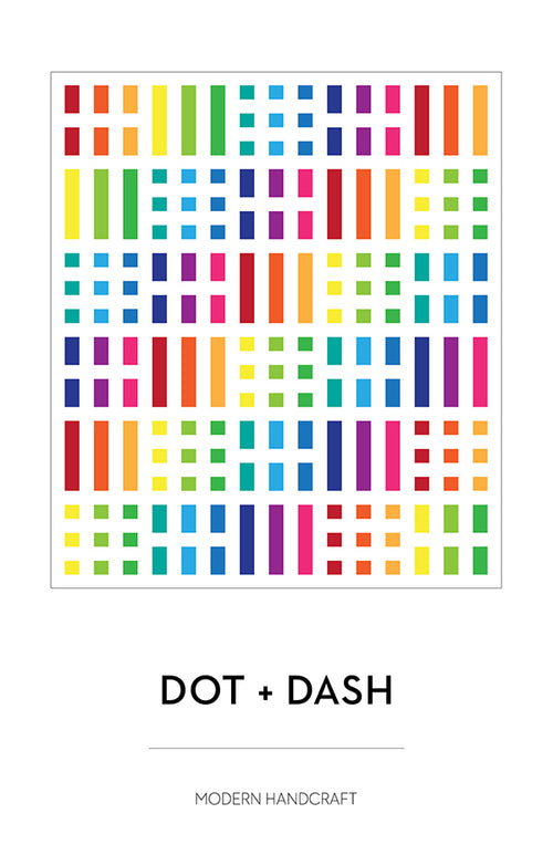Dot + Dash Quilt Printed Pattern by Modern Handcraft - brewstitched.com