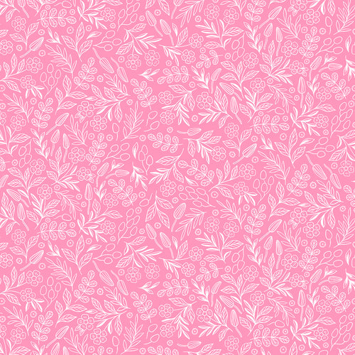 Garden & Globe - Floral Toss - Light Pink - Priced by the Half Yard - Expected Feb 2022 - brewstitched.com