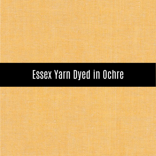 Essex Yarn Dyed Linen in Ochre - Priced by the Half Yard - brewstitched.com
