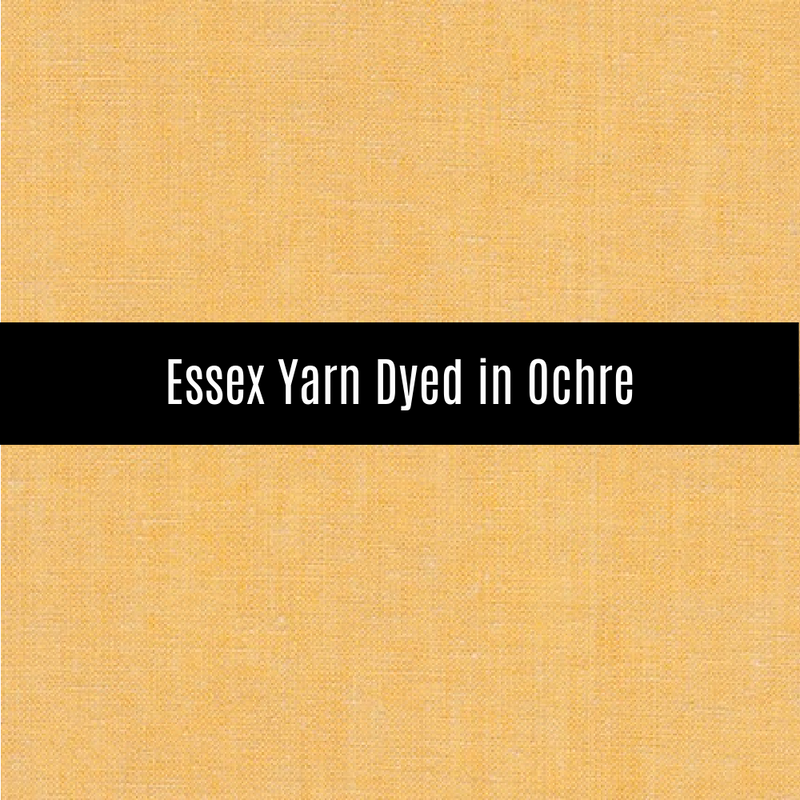 Essex Yarn Dyed Linen in Ochre - Priced by the Half Yard - brewstitched.com