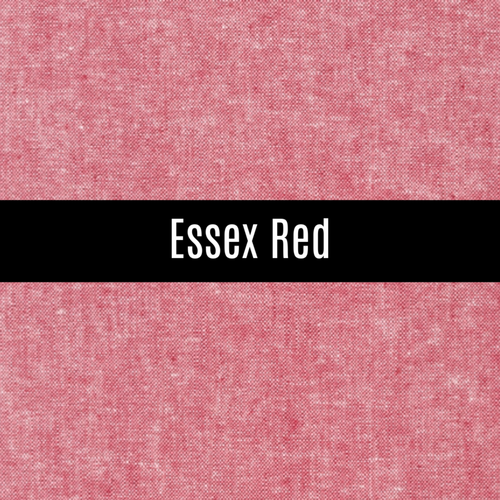 Essex Yarn Dyed Linen in Red - Priced by the Half Yard - brewstitched.com