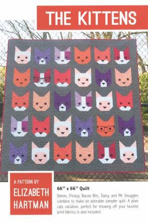The Kittens Quilt Paper Pattern - brewstitched.com
