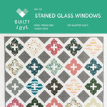 Stained Glass Windows Quilt Paper Pattern from Quilty Love - brewstitched.com