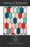 Church Window Quilt Paper Pattern from Lo & Behold Stitchery - brewstitched.com