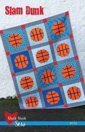 Slam Dunk Quilt Paper Pattern from Cluck Cluck Sew - brewstitched.com