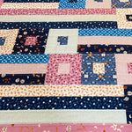 Handmade Patchwork Lap Quilt in bright colors - brewstitched.com