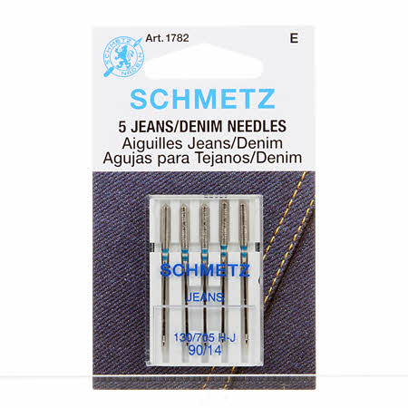 Schmetz Denim/Jeans Machine Needle Size 14/90 - brewstitched.com