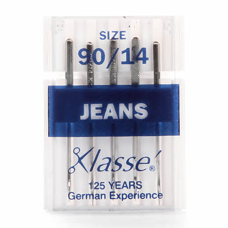 Klasse Denim/Jeans Machine Needle Size 90/14 - Includes 5 - brewstitched.com