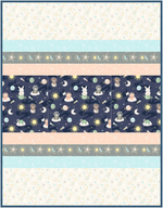 Star Bright Baby Quilt Kit - Blue Cream - brewstitched.com